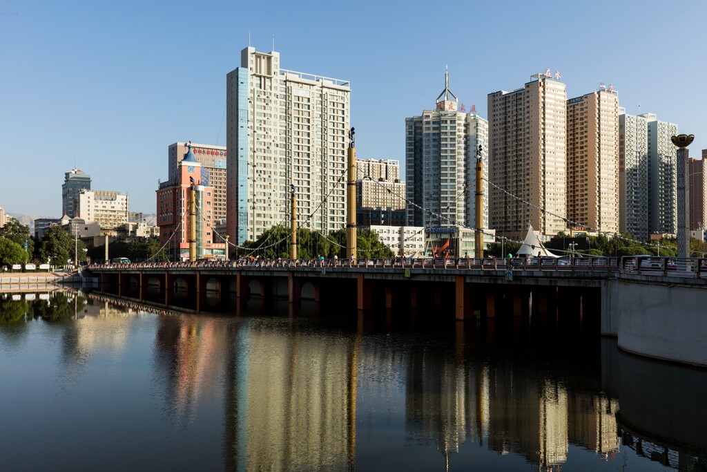 新疆库尔勒市城市风景