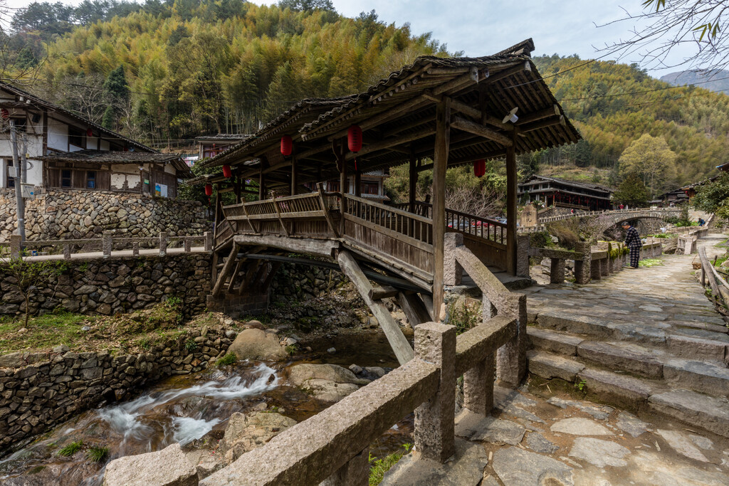 浙江楠溪江永嘉县林坑古村图片