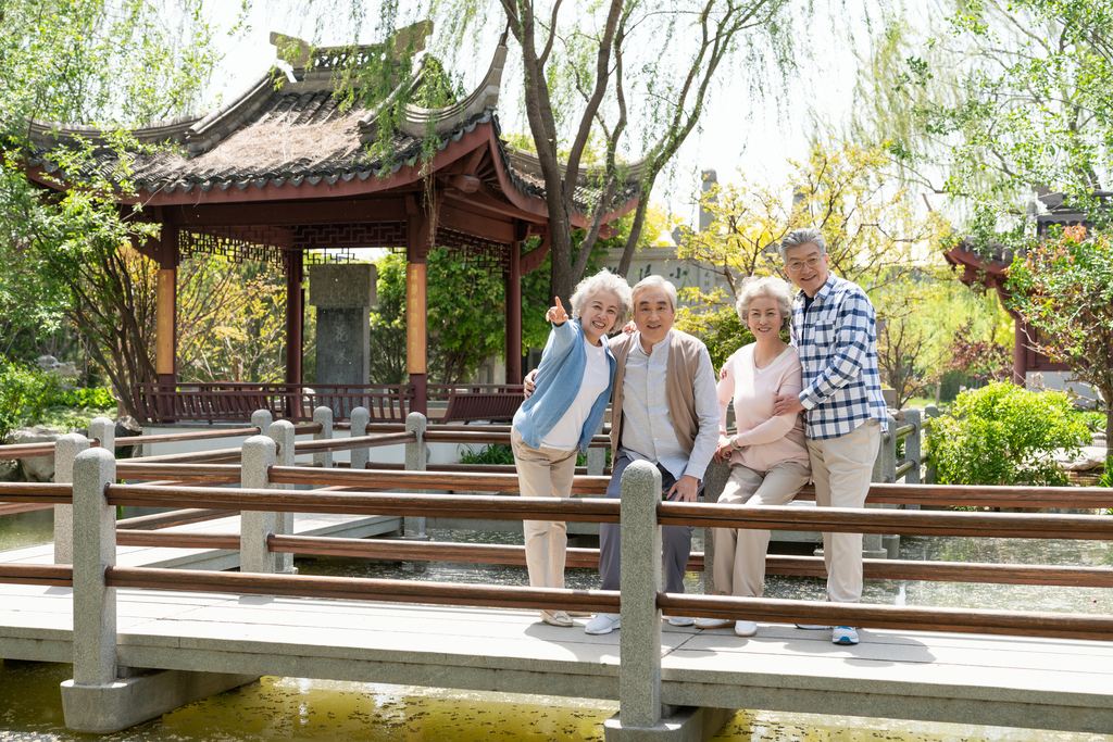 老年夫妻旅游图片