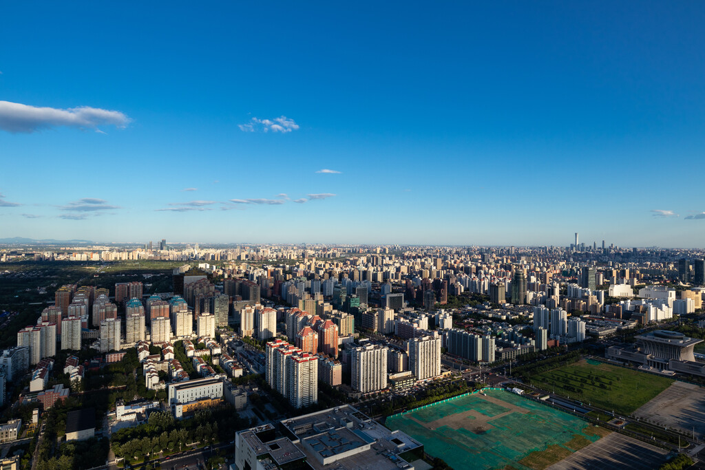 鸟瞰北京图片