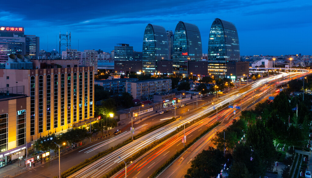 北京城市夜景