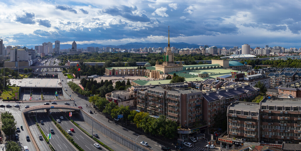 北京城市景观全景图片