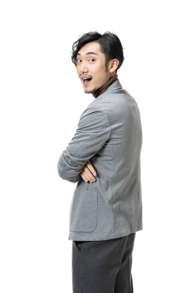 棚拍年轻男子