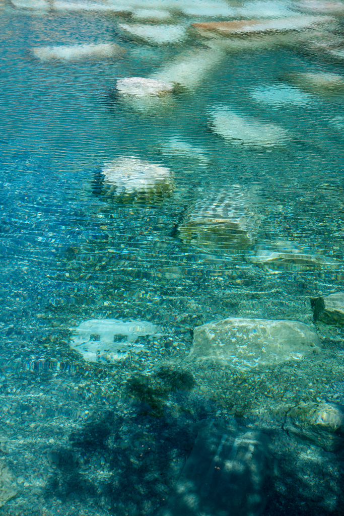 棉花堡温泉池图片