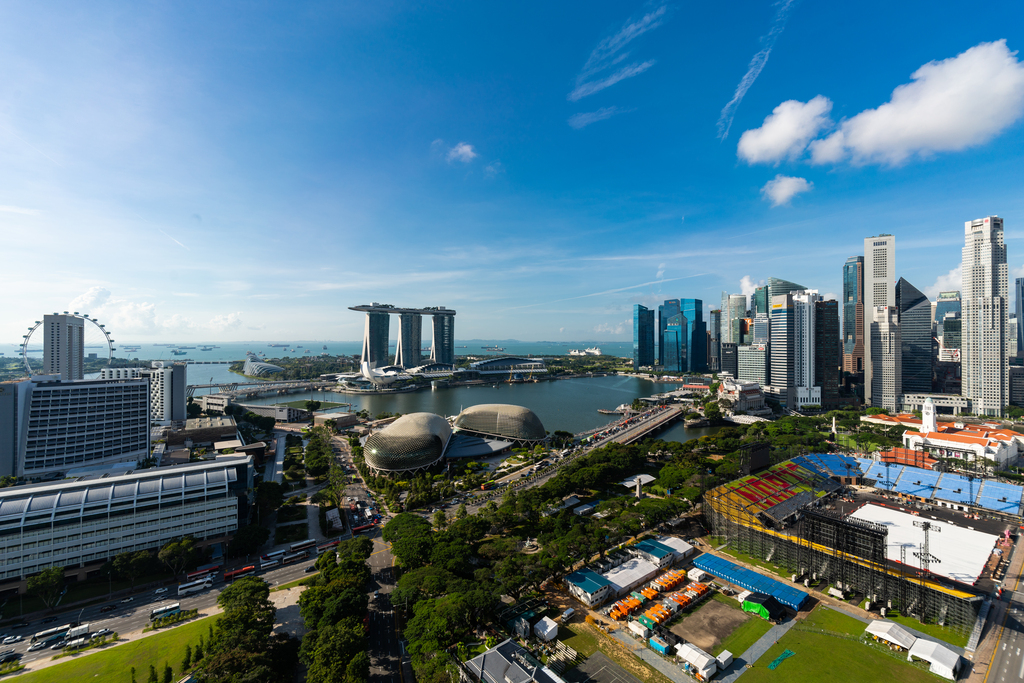 新加坡滨海湾景观图片