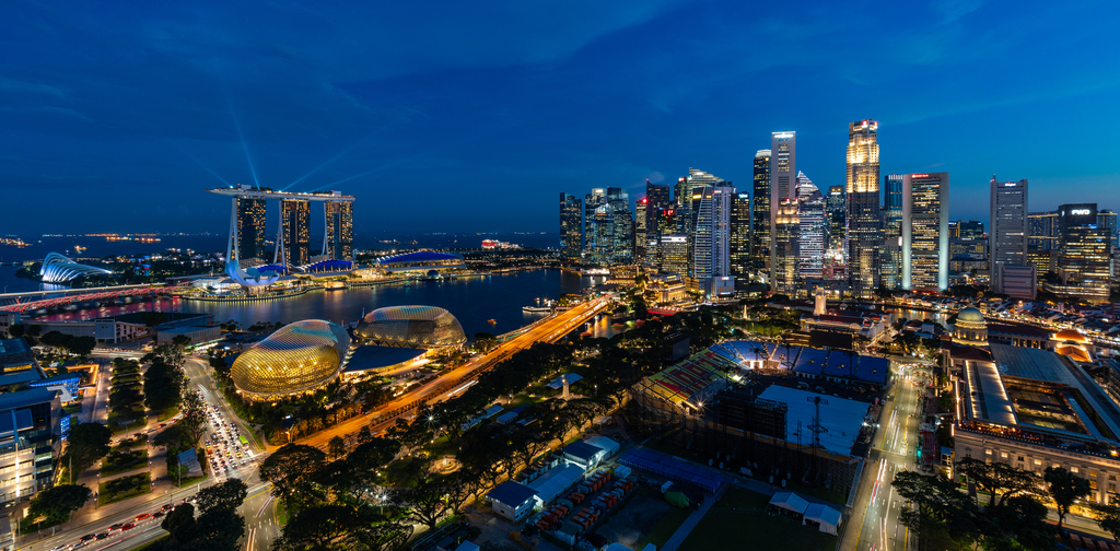 新加坡夜景图片