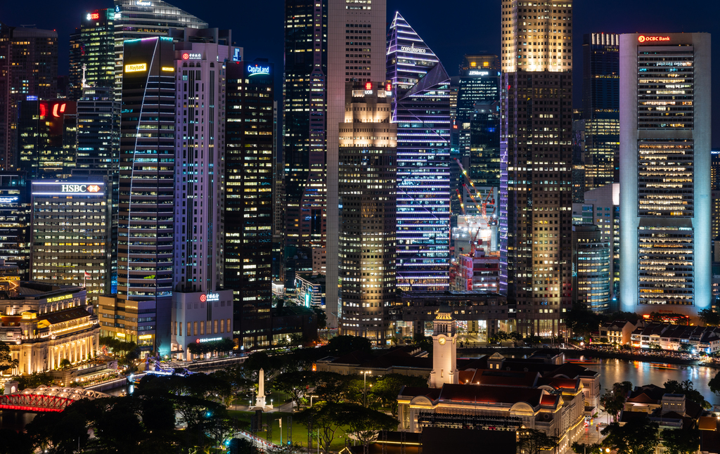 新加坡夜景图片