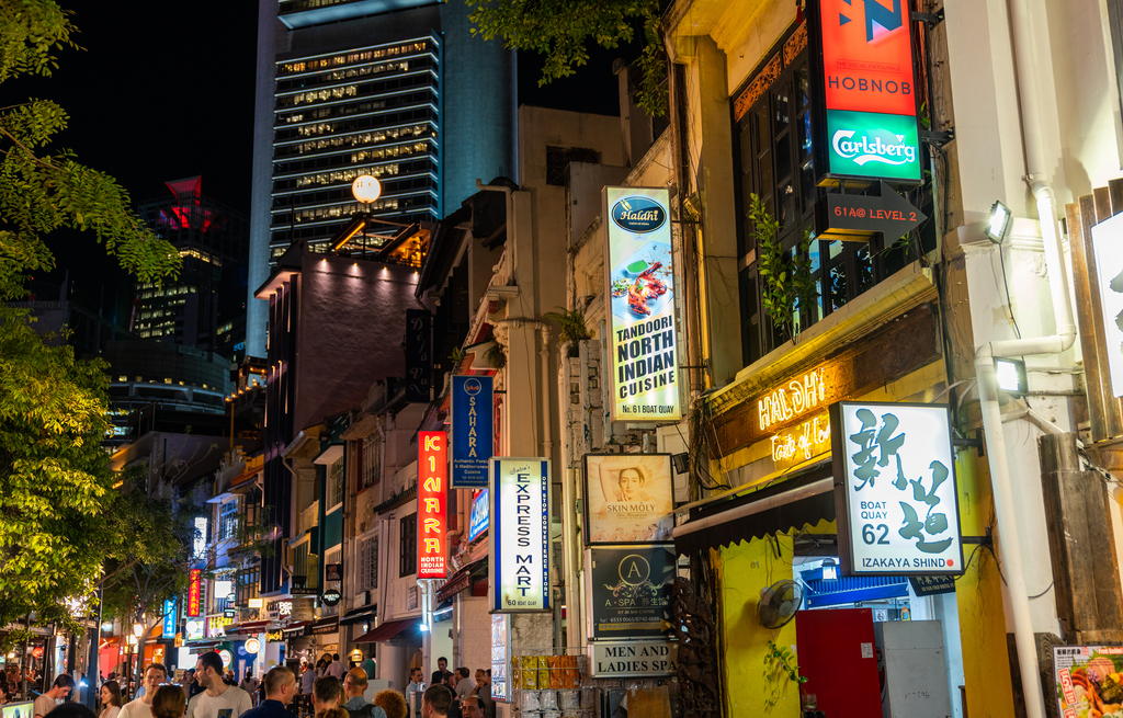 新加坡夜景图片