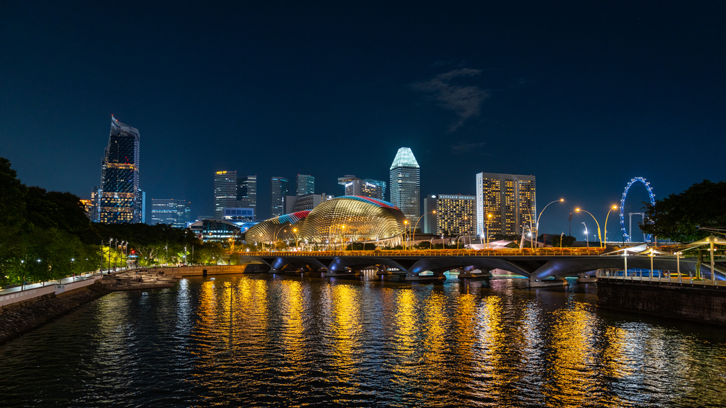 新加坡夜景图片