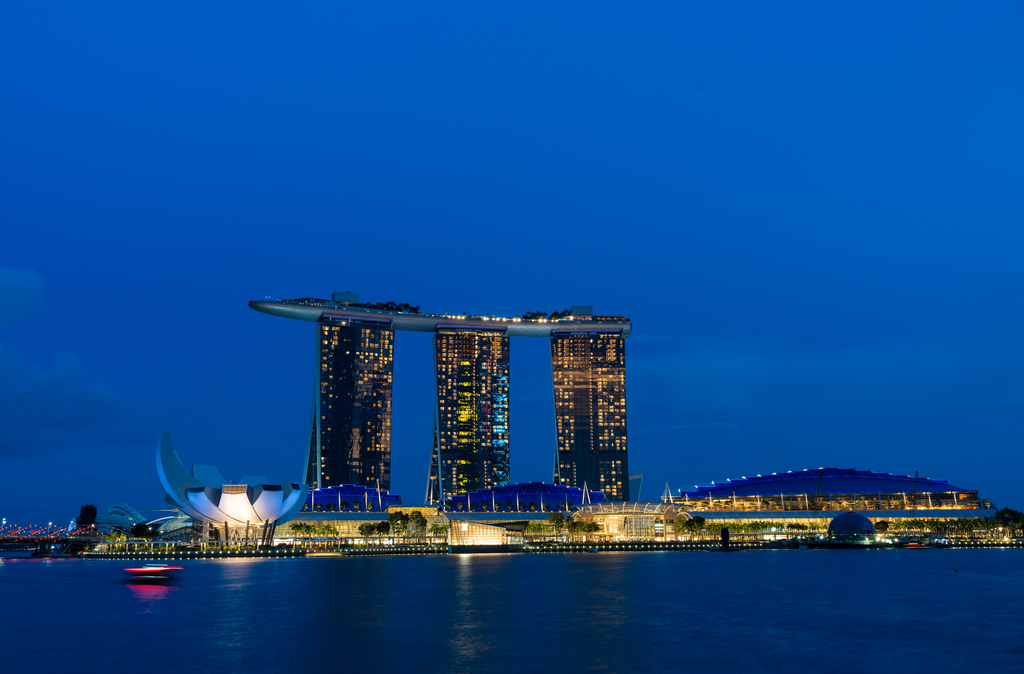 新加坡夜景图片