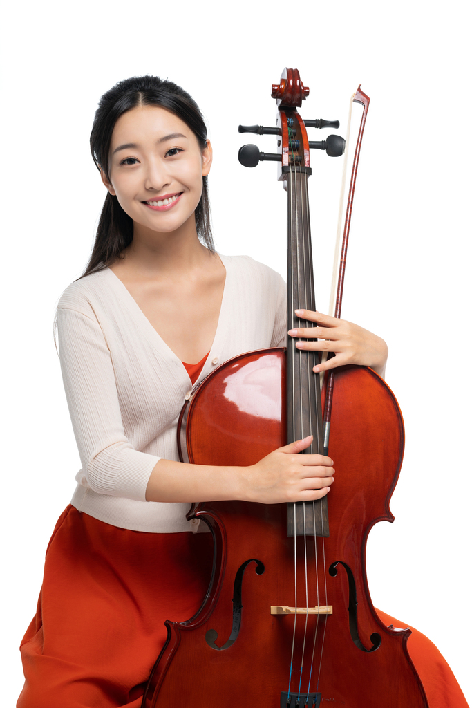 年轻女子和大提琴