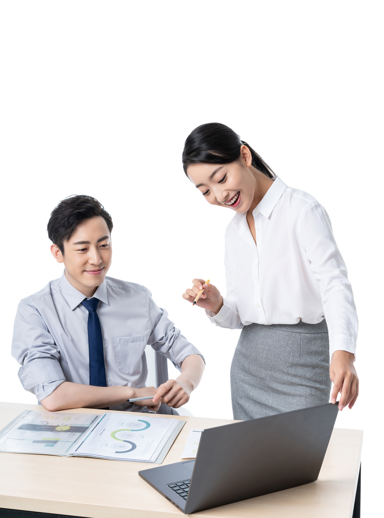年轻商务人士办公图片