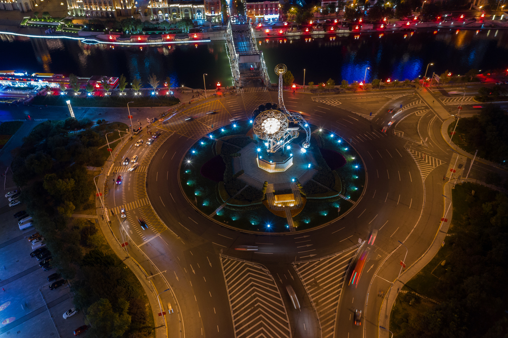 天津城市夜景图片