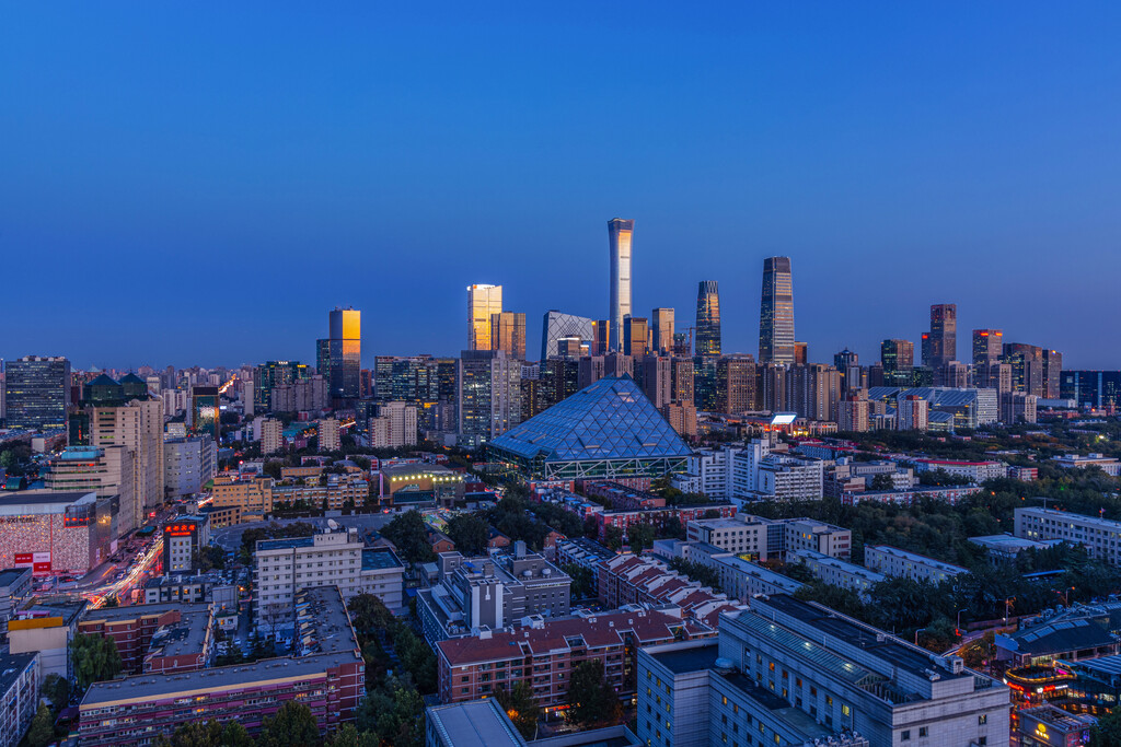 北京城市夜景图片