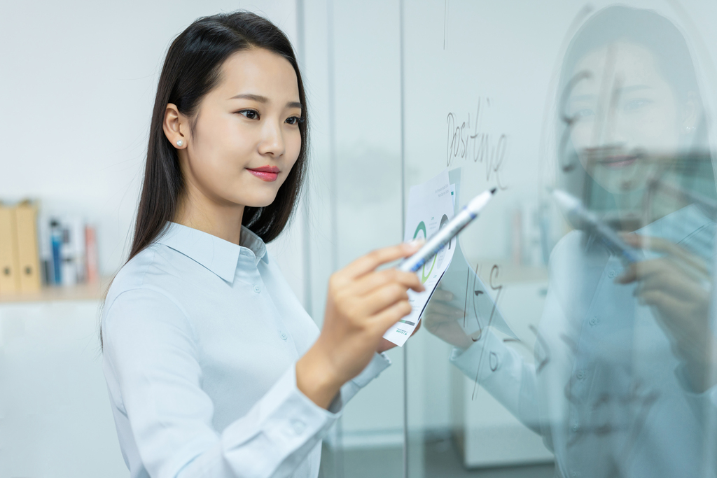 年轻商务女士图片