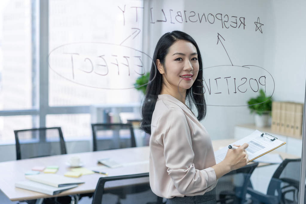 年轻商务女士图片