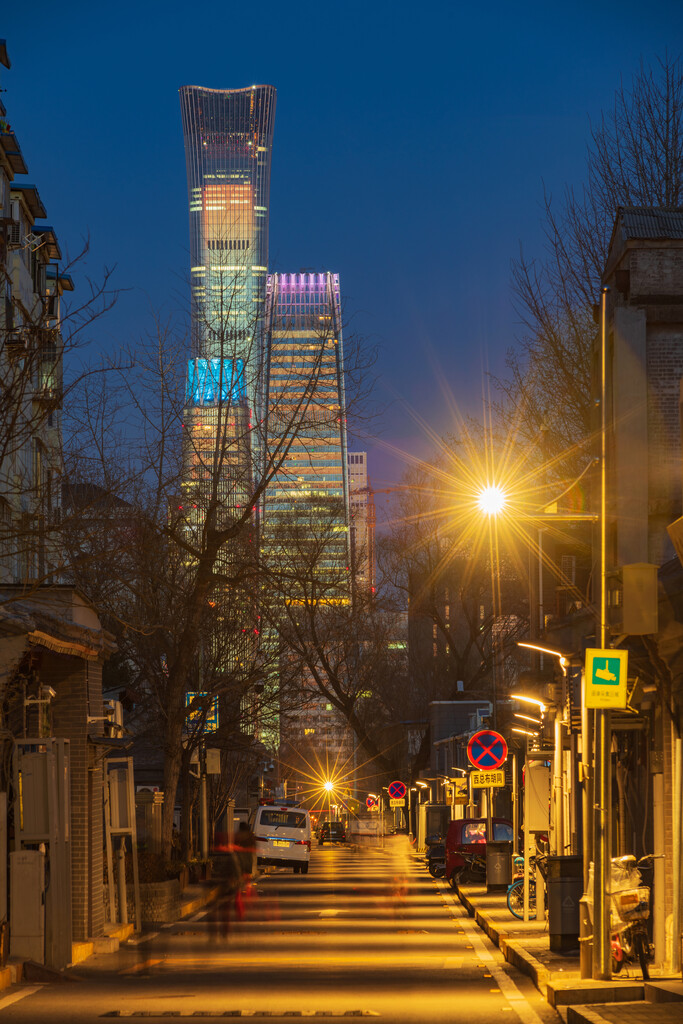 北京城市夜景图片