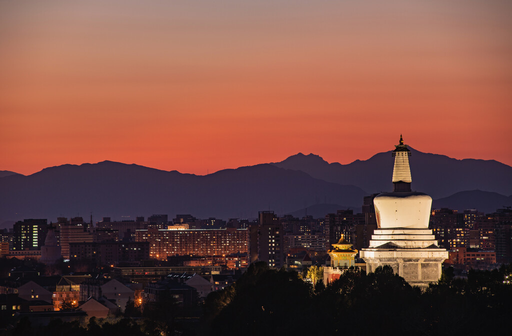 北京城市夜景图片