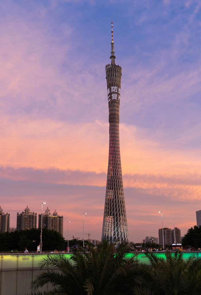 广州塔夜景图片