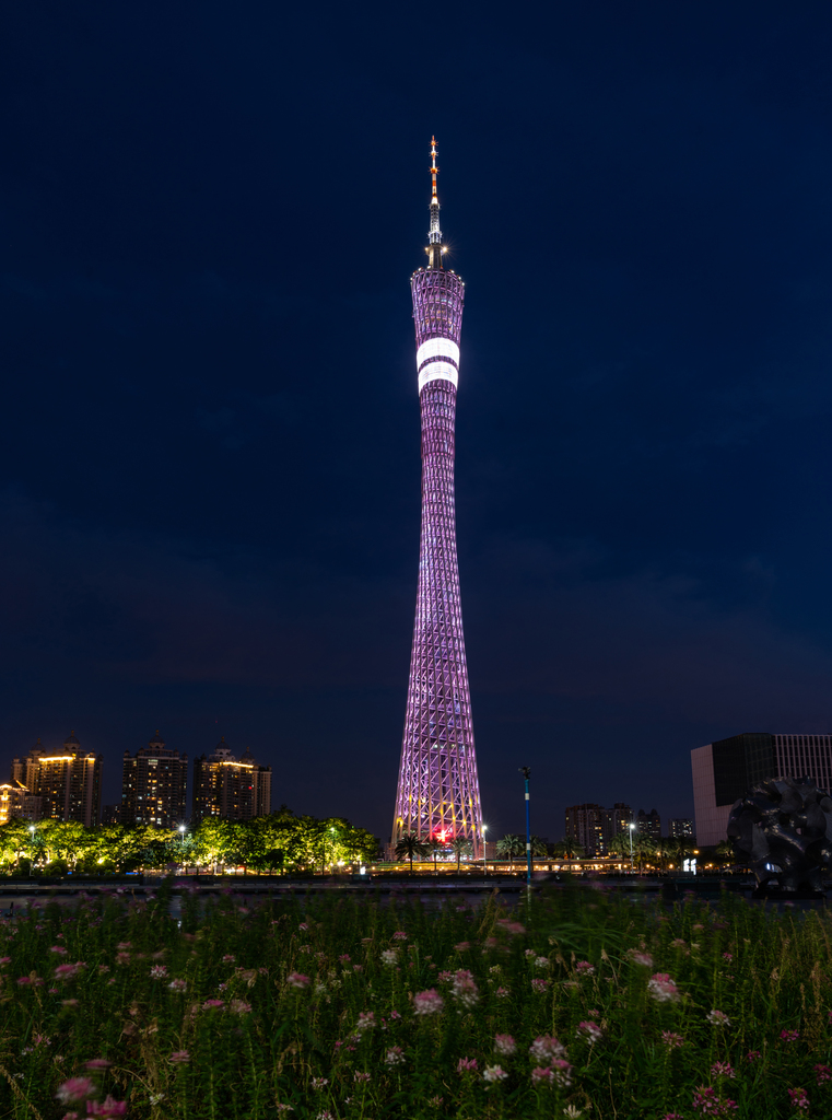 广州塔夜景图片