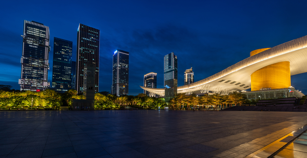 深圳市民广场夜景图片