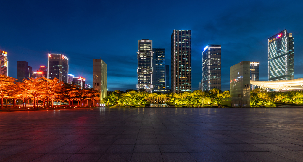 深圳市民广场夜景图片