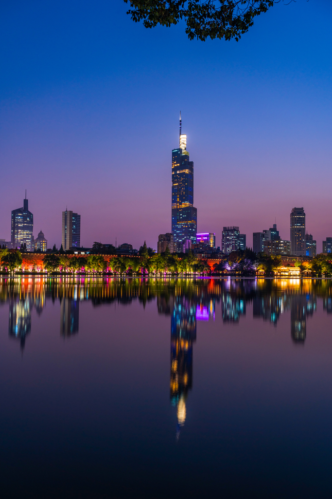 南京城市夜景图片