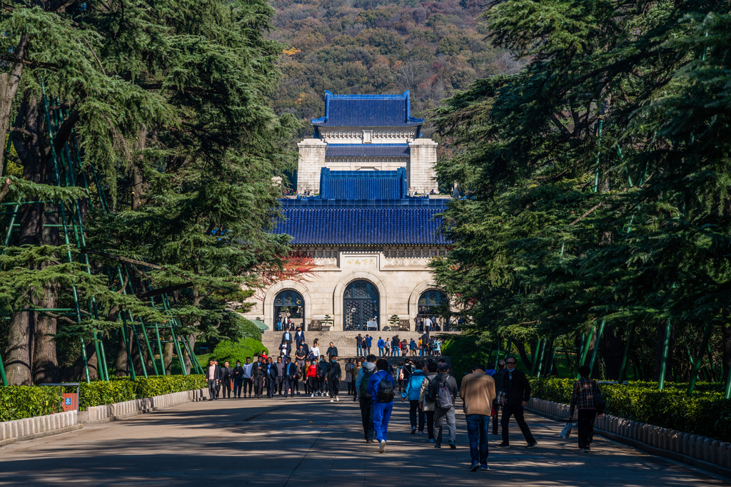 南京中山陵陵门图片