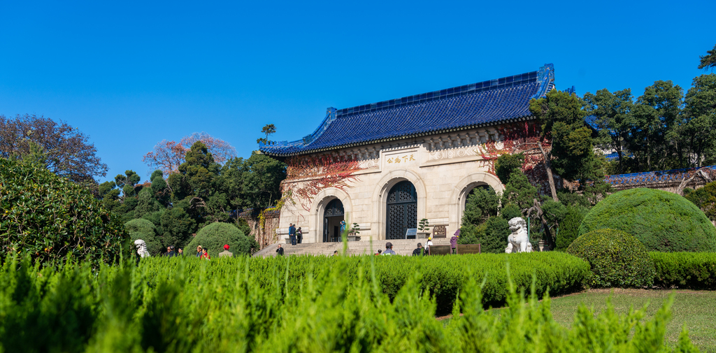 南京中山陵陵门图片