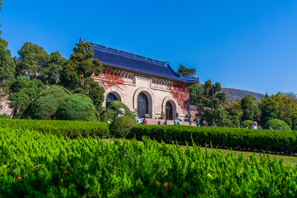 南京中山陵陵门图片