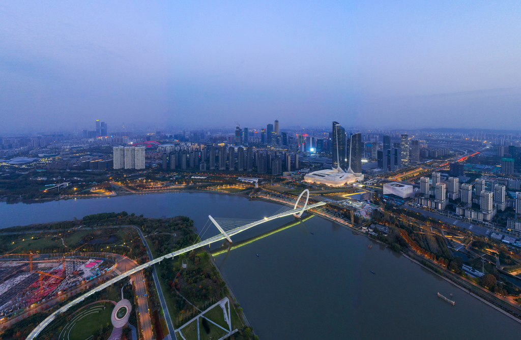 南京城市风夜景图片