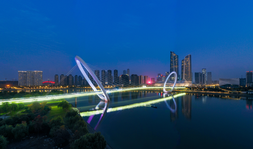 南京城市风夜景图片