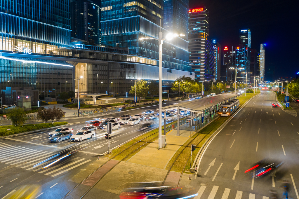 南京城市夜景图片