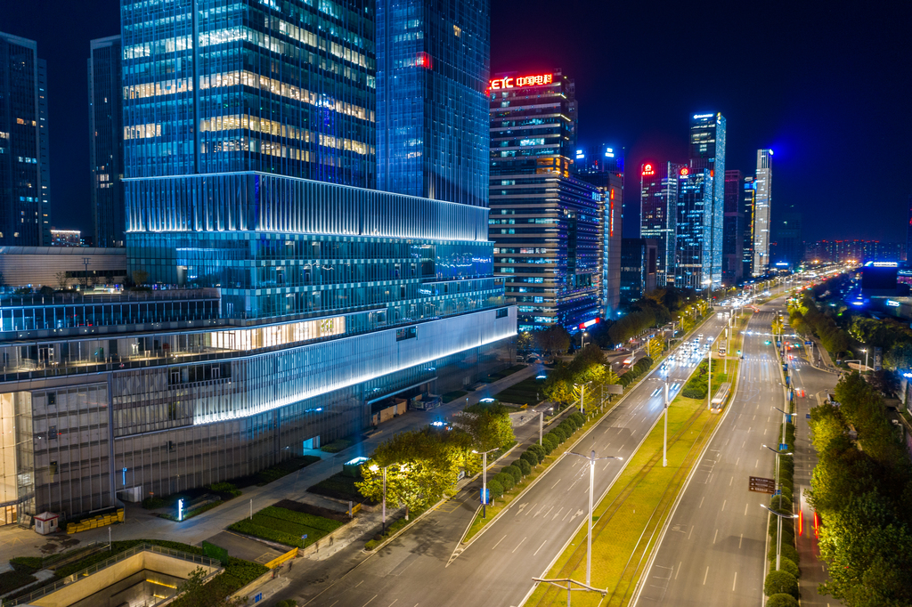 南京城市夜景图片