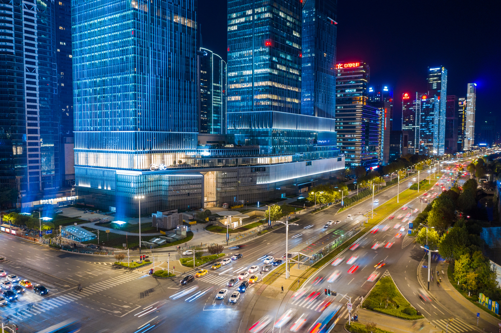 南京城市夜景图片