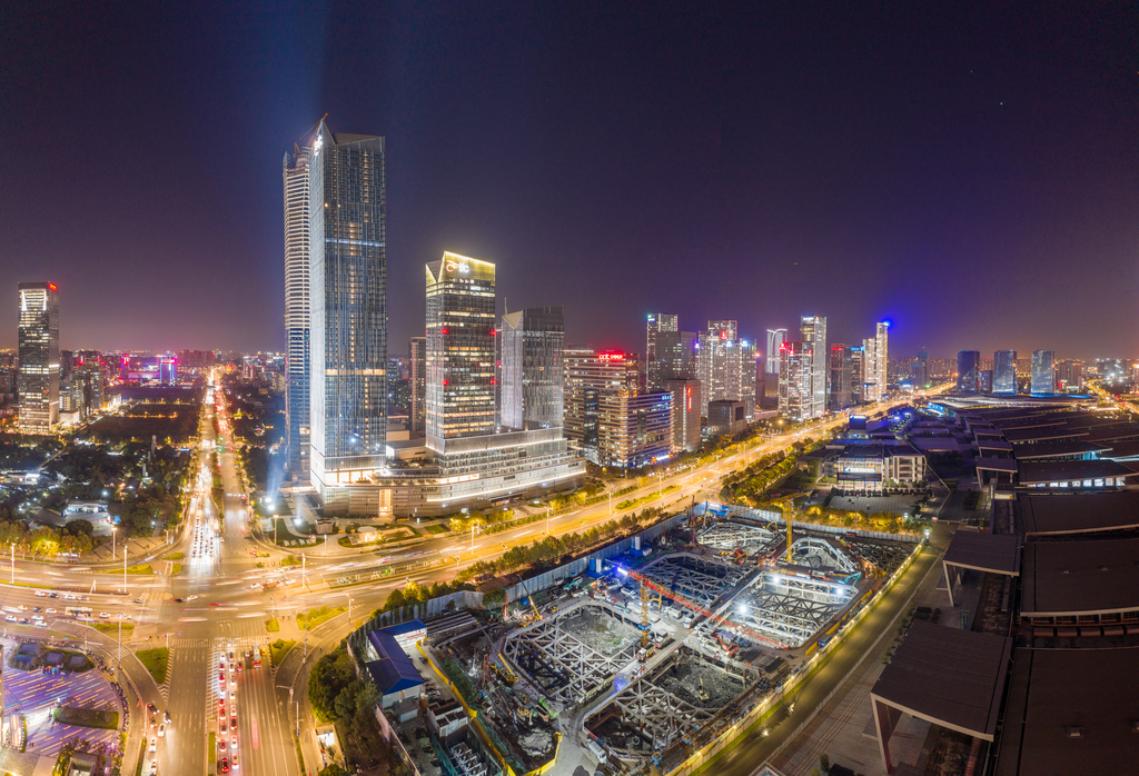 南京城市夜景图片