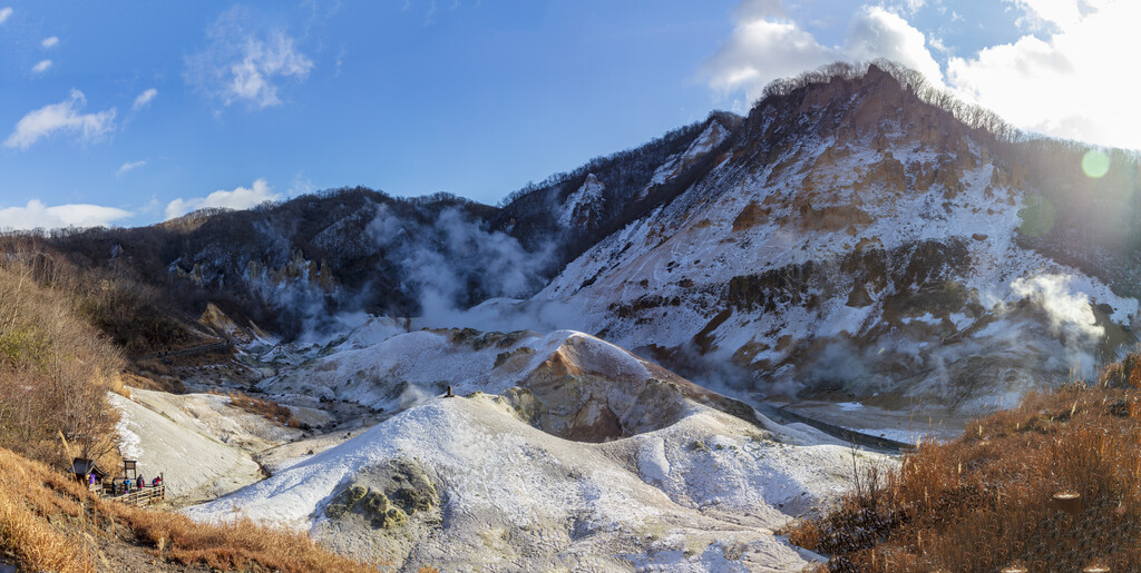 日本北海道登别地狱谷图片