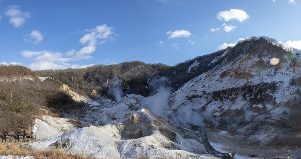 日本北海道登别地狱谷图片