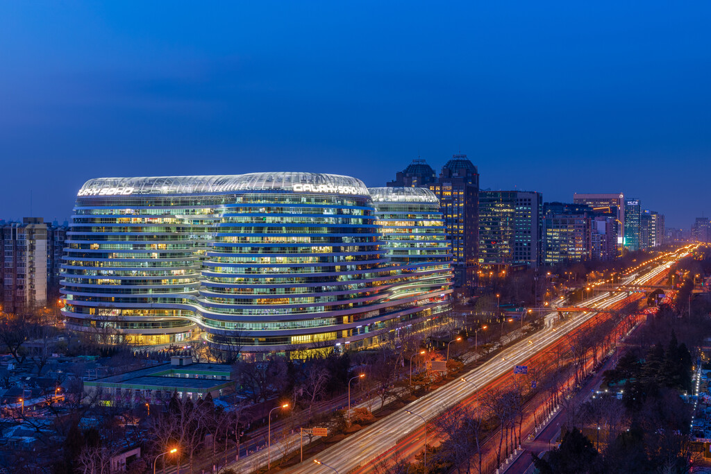 北京城市夜景图片