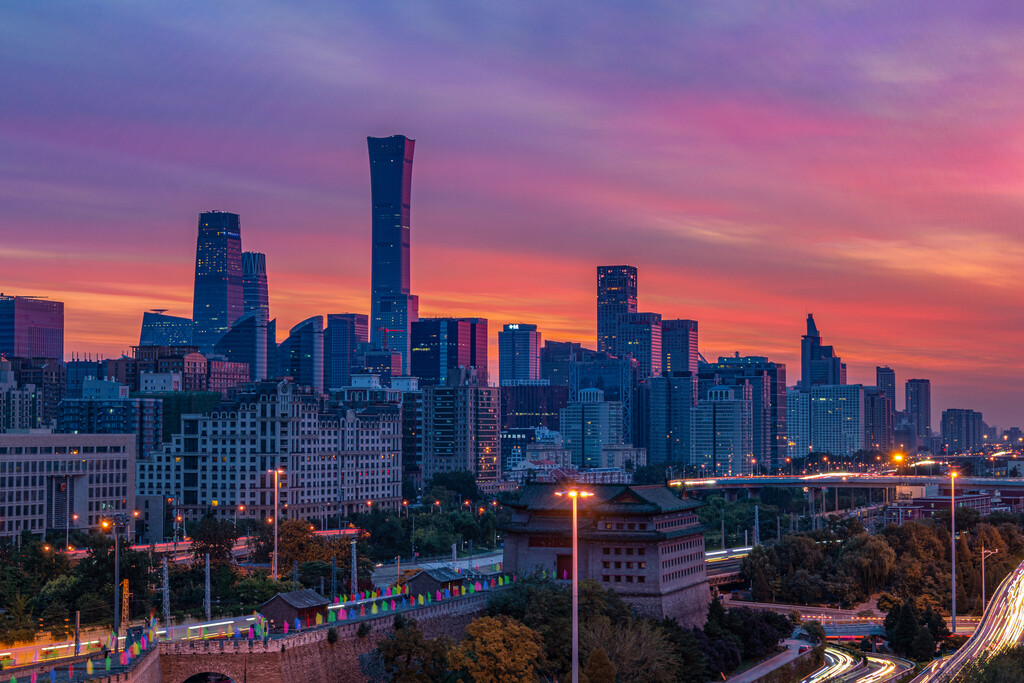 北京CBD夜景