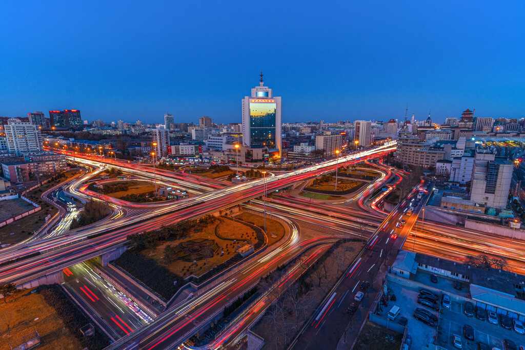 北京城市夜景图片