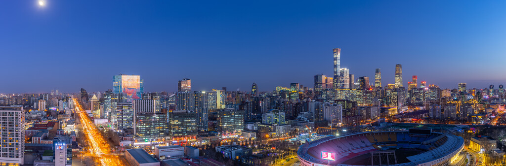 北京城市夜景图片