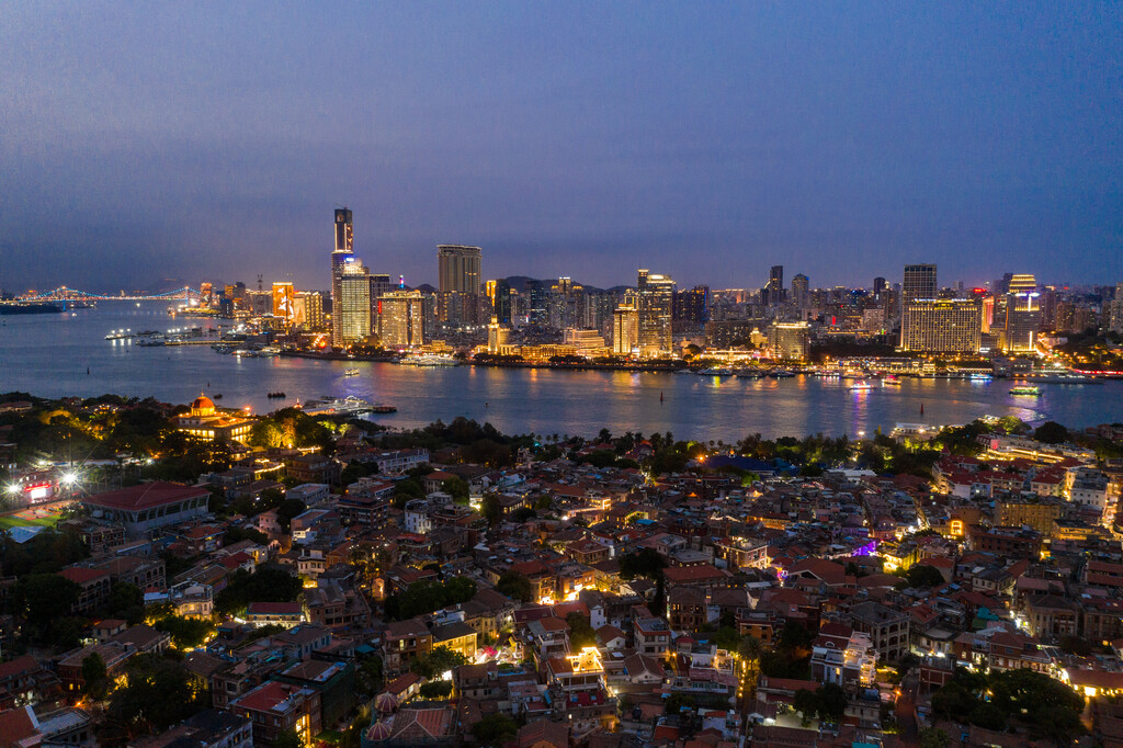 厦门城市夜景图片