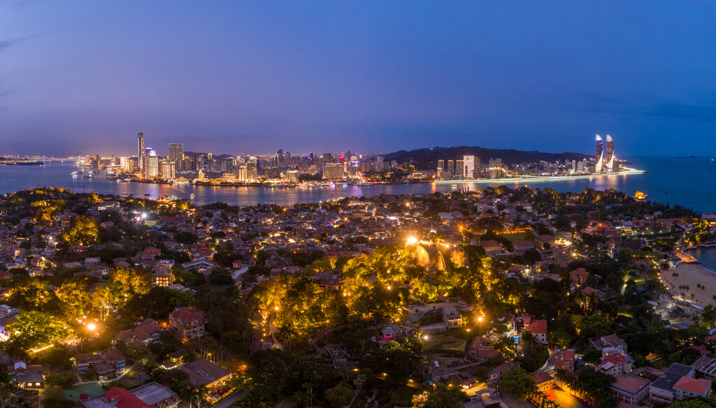 厦门全貌夜景图片