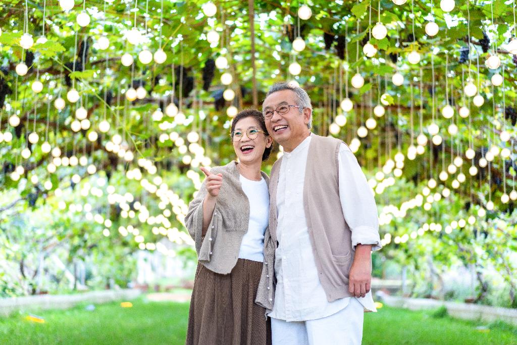 快乐的老年夫妻