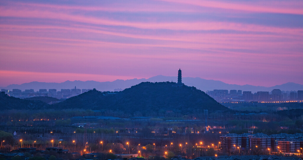 北京城市夜景图片