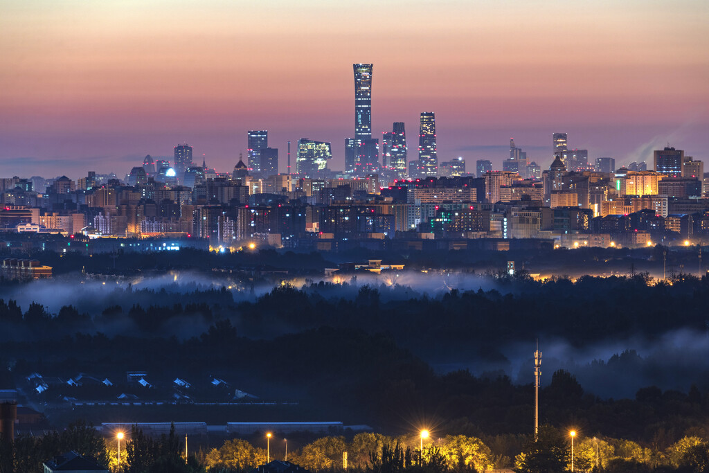 北京城市夜景