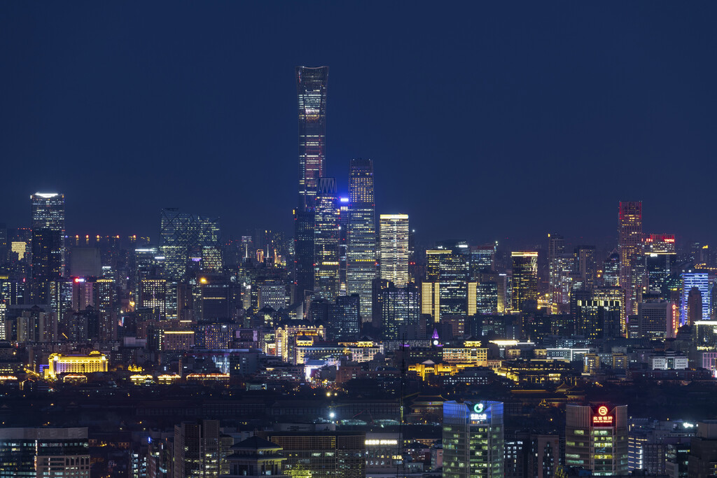 北京CBD夜景