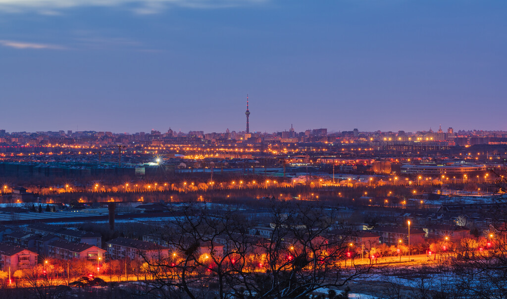 北京城市夜景图片