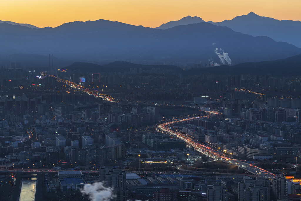 北京城市夜景图片